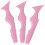 15Pcs Reusable Pink Eyeliner Eyebrow Eyeshadow Stencils Makeup Aid 3