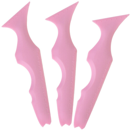15Pcs Reusable Pink Eyeliner Eyebrow Eyeshadow Stencils Makeup Aid 2