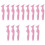 15Pcs Reusable Pink Eyeliner Eyebrow Eyeshadow Stencils Makeup Aid 4
