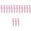 15Pcs Reusable Pink Eyeliner Eyebrow Eyeshadow Stencils Makeup Aid 5