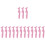 15Pcs Reusable Pink Eyeliner Eyebrow Eyeshadow Stencils Makeup Aid 6