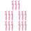 15Pcs Reusable Pink Eyeliner Eyebrow Eyeshadow Stencils Makeup Aid 7