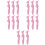15Pcs Reusable Pink Eyeliner Eyebrow Eyeshadow Stencils Makeup Aid 8