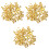 600Pcs Yellow Doll Clothes Claw Rivets DIY Decorative Studs for Crafts 3