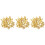 600Pcs Yellow Doll Clothes Claw Rivets DIY Decorative Studs for Crafts 4