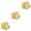600Pcs Yellow Doll Clothes Claw Rivets DIY Decorative Studs for Crafts 5