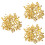 600Pcs Yellow Doll Clothes Claw Rivets DIY Decorative Studs for Crafts 6