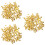 600Pcs Yellow Doll Clothes Claw Rivets DIY Decorative Studs for Crafts 7