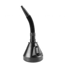 Black Plastic Fuel Funnel for Cars 2016 Petrol Diesel Gasoline Oil Spill Spout