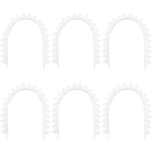 6Pcs White Guzheng Practice Mute Silicone Soft Durable Home Use 1
