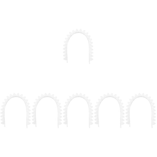 6Pcs White Guzheng Practice Mute Silicone Soft Durable Home Use 2