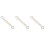 3Pcs Fine Craftsmanship White Handbag Chain Strap for Bag Supplies 3