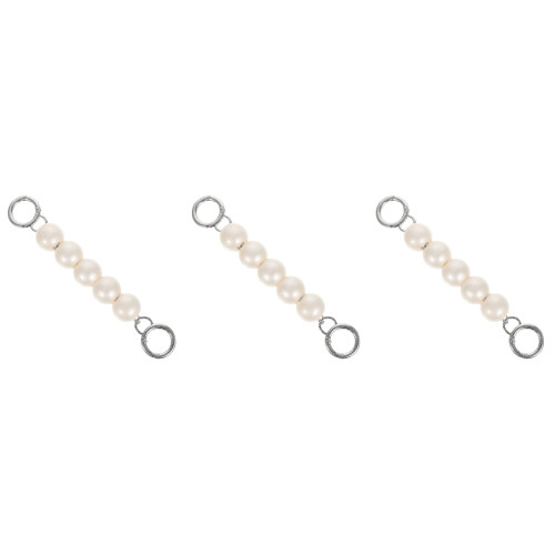 3Pcs Fine Craftsmanship White Handbag Chain Strap for Bag Supplies 2