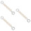 3Pcs Fine Craftsmanship White Handbag Chain Strap for Bag Supplies 6