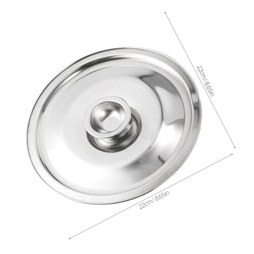 5Pcs Metal Seasoning Pot Lids Silver Universal Kitchen Covers 1