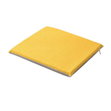 Cojín antideslizante de lino para silla de 40 x 40 cm con lazos | Almohadilla lavable de lino para sillas de oficina/hogar/comedor (8 colores, 0,18