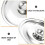 5Pcs Metal Seasoning Pot Lids Silver Universal Kitchen Covers 6