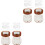 4Sets Portable Brown Contacts Lens Case Organizer with Sealing Lid 2