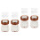 4Sets Portable Brown Contacts Lens Case Organizer with Sealing Lid 3