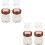 4Sets Portable Brown Contacts Lens Case Organizer with Sealing Lid 5