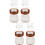 4Sets Portable Brown Contacts Lens Case Organizer with Sealing Lid 6