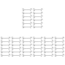 80Ensembles Kit De Quincaillerie En Zinc Argenté Pour Portes