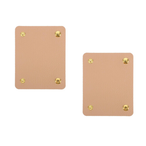 2Pcs Handle Wrap Protector Beige PU for Luggage Handbag Bag Handles 1