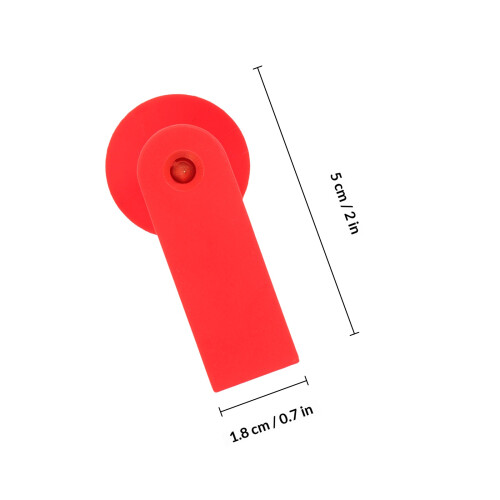 100Pcs Tpu Watermelon Red Cattle Ear Tags for Livestock Identification 1