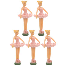 5Stk Ballettpuppe Aus Pinkem Kunststoff