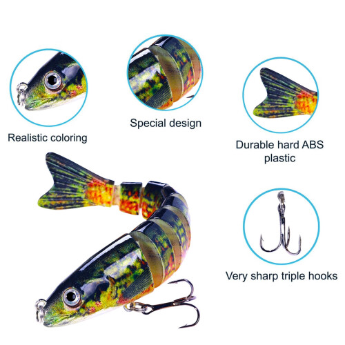 Clearance Lifelike Swimbait Lures – Αργής Βύθισης, για Λαβράκι, Πέστροφα, Κράπι (Γλυκού & Αλμυρού