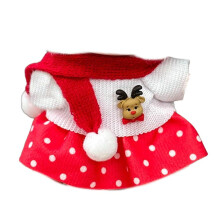 Handcrafted Christmas Outfit for 17cm Dolls with Accessories