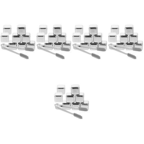 5Sets Whiskey Steine Mit Silber Für Bar Und Zuhause