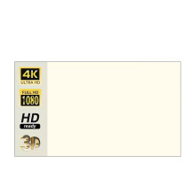Pantalla de proyector blanca con cuadrícula de 100 a 130 pulgadas, formato 16:9, portátil, 4K.