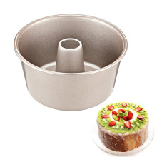 3,5 inch angel food cake bakvorm, roestvrijstalen cakevorm met buis, stevige brood- en cakevorm, uit één stuk, spiegelglans en