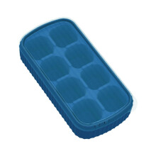 Bandeja para cubitos de hielo con tapa - Molde grande de silicona para cubitos de hielo domésticos, apto para congelador, libre de BPA, ideal para
