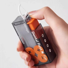 Distributeur de cure-dents rechargeable avec 10 cure-dents, porte-cure-dents de voyage portable, contenant pour cure-dents.