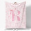 Manta Coquette Pink Bow, personalizada com a inicial S, em flanela macia para mulheres e adolescentes, 127 x 152 cm (50 x 60 polegadas), compatível 1