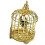 3Pcs Tiny Golden Birdcage Mini House Accessory Simulation Decor 2