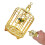3Pcs Tiny Golden Birdcage Mini House Accessory Simulation Decor 4