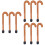 9Pcs Coffee Patterned Inflation Walking Sticks Decorative Crutches Set 5