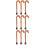 9Pcs Coffee Patterned Inflation Walking Sticks Decorative Crutches Set 7