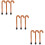 9Pcs Coffee Patterned Inflation Walking Sticks Decorative Crutches Set 8