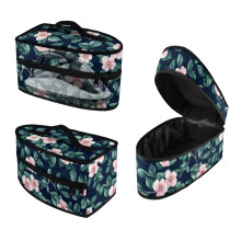 Étui de voyage pour défroisseur vapeur portable à motif feuille de frangipanier avec fermeture éclair et sac de transport étanche – Étui seul