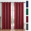 Thermal Insulated Blackout Curtain Panel Red 87x55in 1