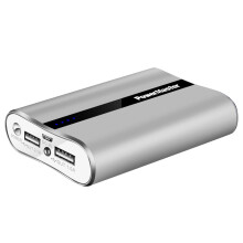 Luchtaire Inaistrithe 12000mAh le Port USB Dúbailte Banc Cumhachta Aschuir 3.1A do Smartphonr Gaothrán Beag Airgid