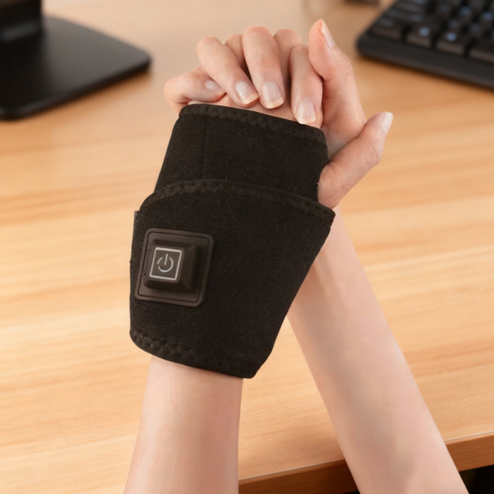 Electric Heated Wrist Brace Wrap Adjustable Heat Therapy 1