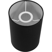 Abat-jour tambour en lin Pretyzoom, noir, diffusion de lumière, 1 pièce, pour salle à manger