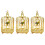 3Pcs Tiny Golden Birdcage Mini House Accessory Simulation Decor 8