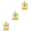 3Pcs Tiny Golden Birdcage Mini House Accessory Simulation Decor 9