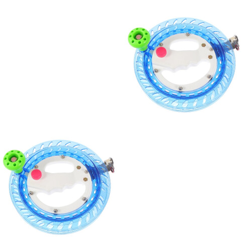 2Pcs Blue Lightweight Spools Handy Kite Reel Flying Tools 2